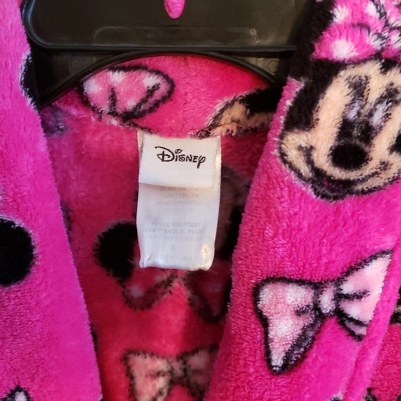 Disney Minnie Mouse Girl's Robe Size 6 - Picture 2 of 3